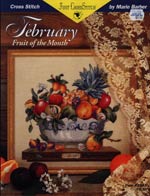 February Fruit Of The Month Cross Stitch