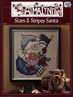 Stars and Stripes Santa Cross Stitch