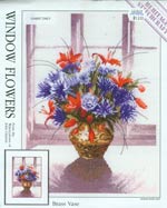 Window Flowers - Brass Vase Cross Stitch
