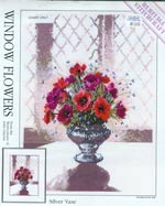 Window Flowers - Silver Vase Cross Stitch