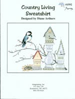 Country Living Sweatshirt Cross Stitch