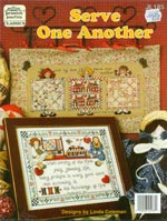 Serve One Another Cross Stitch