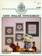 Antique Butter Prints - Sand Dollar Stitchables Cross Stitch