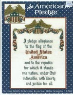 An American's Pledge Cross Stitch