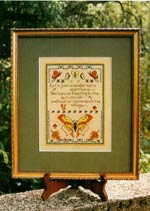 Moment With A Moth Cross Stitch