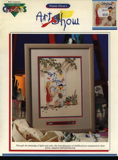 Art Show Cross Stitch Leaflet