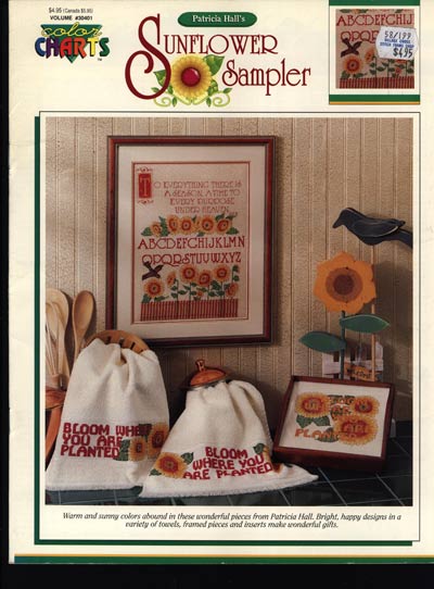 Sunflower Sampler Cross Stitch Leaflet