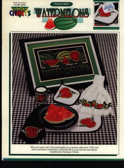 Watermelons Cross Stitch Leaflet