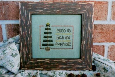 Bless Us Each and Everyone Cross Stitch Leaflet