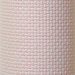 Pink Gold Standard Aida 14 count Cross Stitch Fabric