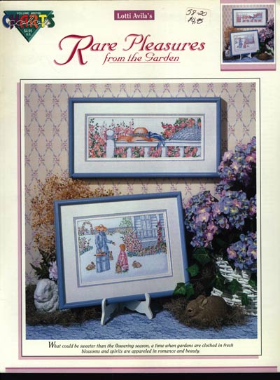 Rare Pleasures From The Garden Cross Stitch Leaflet