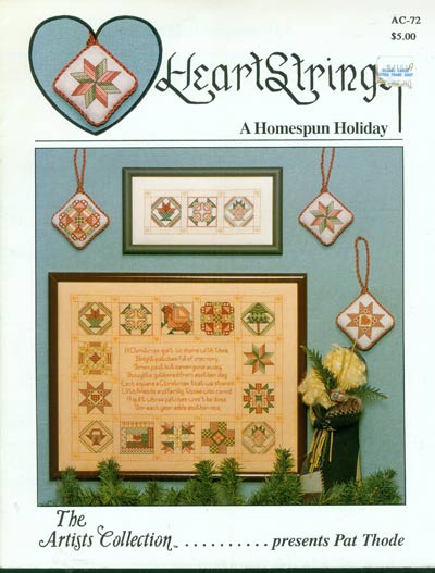 A Homespun Holiday Cross Stitch Leaflet