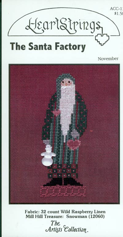 The Santa Factory - November Cross Stitch Leaflet
