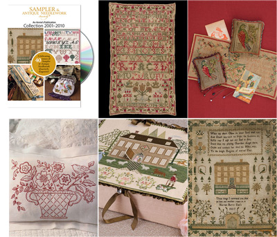 Sampler and Antique Needlework Quarterly Collection 2001-2010 Cross Stitch Notions