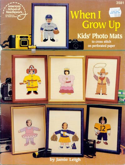When I Grow Up - Kids Photo Mats Cross Stitch Leaflet