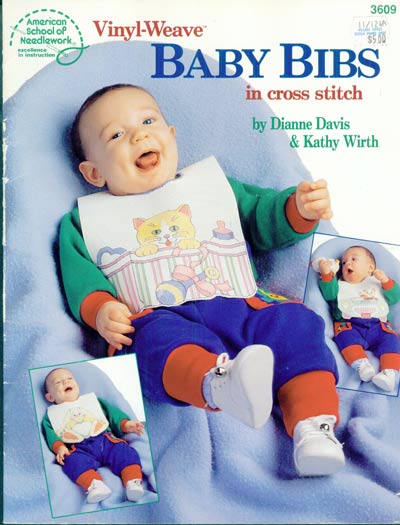 Vinyl Weave Baby Bibs Cross Stitch Leaflet