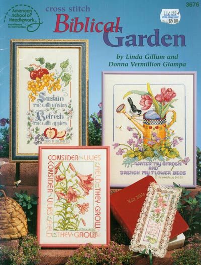 Biblical Garden Cross Stitch Leaflet