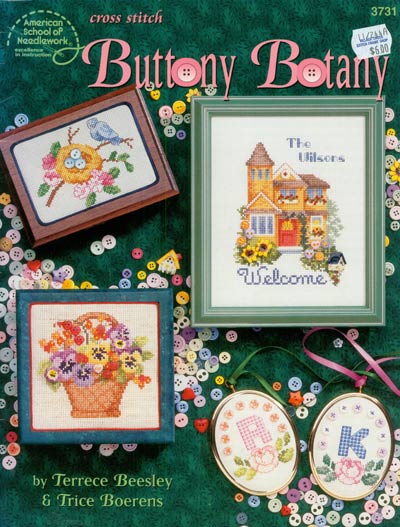 Buttony Botany Cross Stitch Leaflet