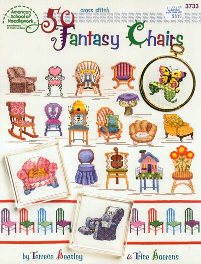 50 Fantasy Chairs Cross Stitch Leaflet