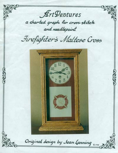 Firefighter's Maltese Cross Cross Stitch Leaflet