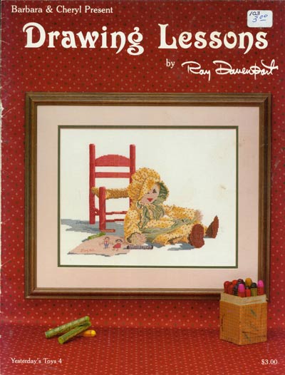 Drawing Lessons Cross Stitch Leaflet