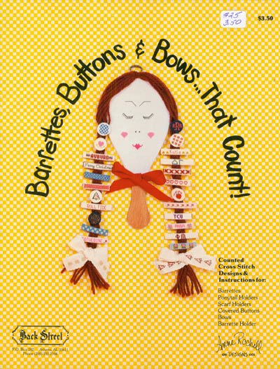 Barrettes, Buttons and Bows That Count! Cross Stitch Leaflet