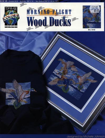 Morning Flight Wood Ducks Cross Stitch Leaflet