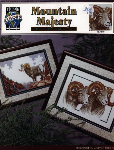Mountain Majesty Rams Cross Stitch Leaflet