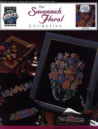 The Savannah Floral Collection Cross Stitch Leaflet