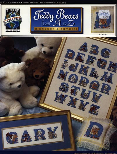 Teddy Bears From A to Z Cross Stitch Leaflet