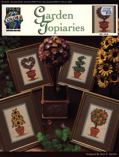 Garden Topiaries Cross Stitch Leaflet