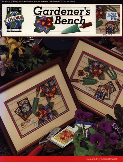 Gardener's Bench Cross Stitch Leaflet