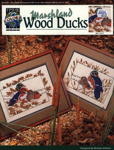 Marshland Wood Ducks Cross Stitch Leaflet