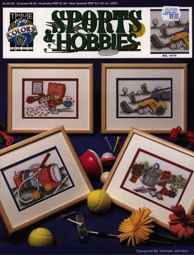 Sports and Hobbies Cross Stitch Leaflet