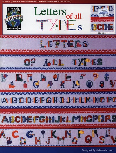 Letters Of All Types Cross Stitch Leaflet