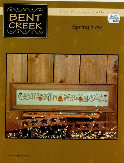 Spring Row Cross Stitch Leaflet