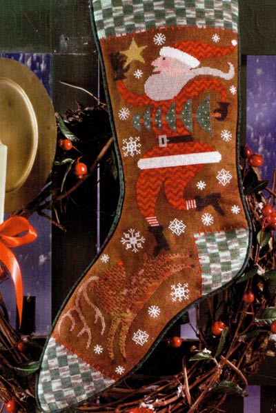 Wish Upon A Star Christmas Stocking Cross Stitch Leaflet