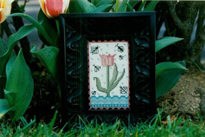 One Tulip Cross Stitch Leaflet