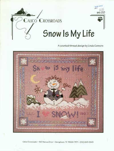 Snow Is My Life Cross Stitch Leaflet