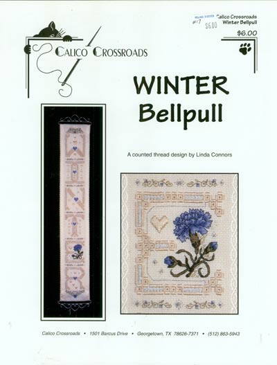 Winter Bellpull Cross Stitch Leaflet