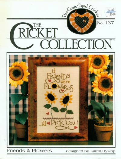 Friends and Flowers Cross Stitch Leaflet