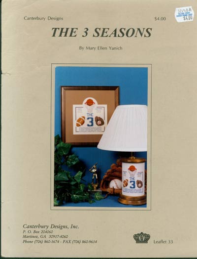 The 3 Seasons Cross Stitch Leaflet