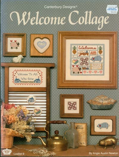 Welcome Collage Cross Stitch Leaflet