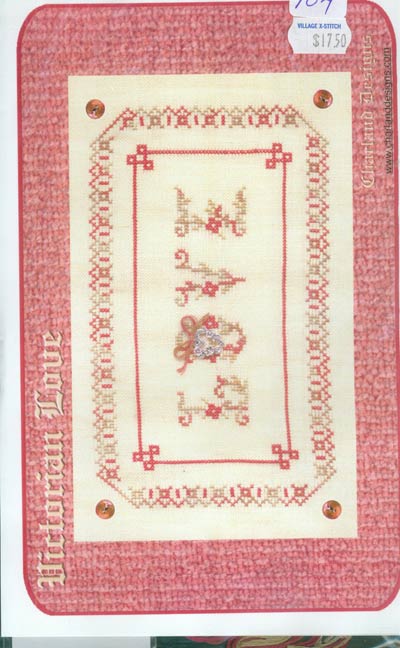 Victorian Love   Cross Stitch Leaflet
