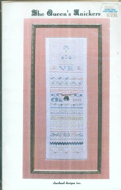 The Queen's Knickers Cross Stitch Leaflet