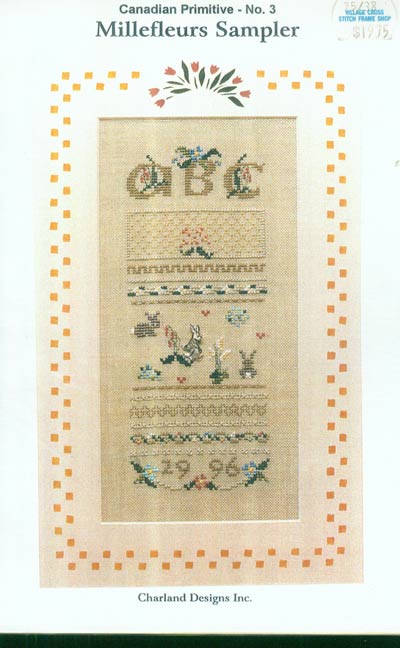 Canadian Primitive - No. 3  -  Millefleurs Sampler Cross Stitch Leaflet