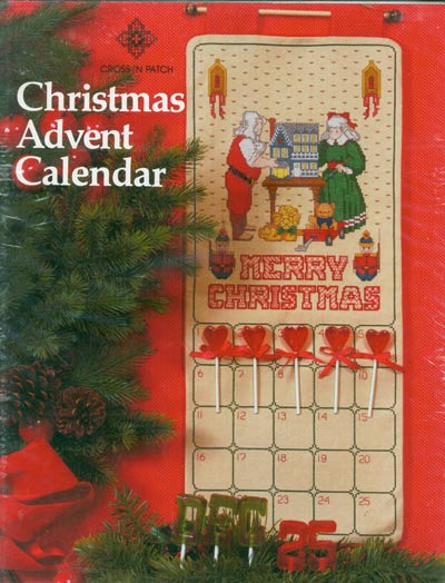 Christmas Advent Calendar Cross Stitch Leaflet