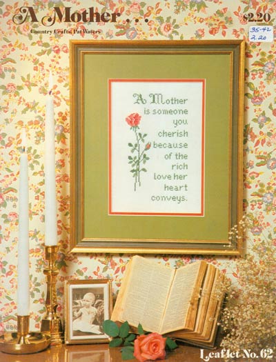 A Mother Cross Stitch Leaflet