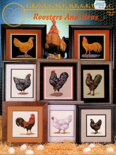 Roosters And Hens Cross Stitch Leaflet