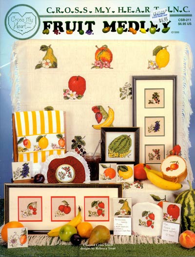 Fruit Medley Cross Stitch Leaflet